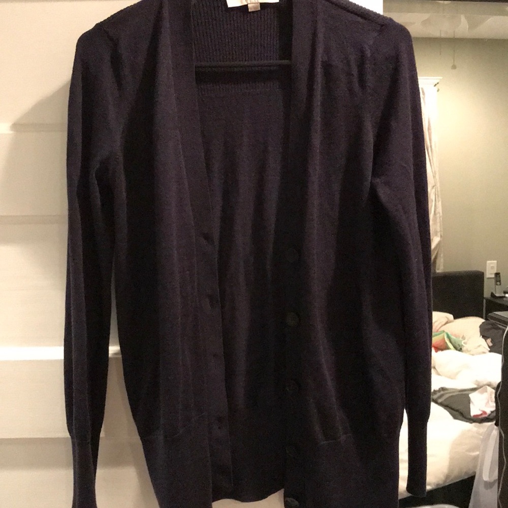Loft navy cardigan